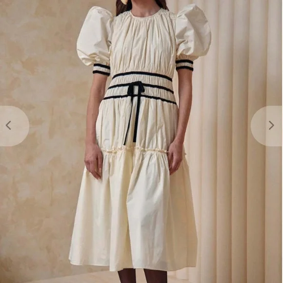 Hunter Bell Rene Dress Ivory size 4 - Picture 4 of 10